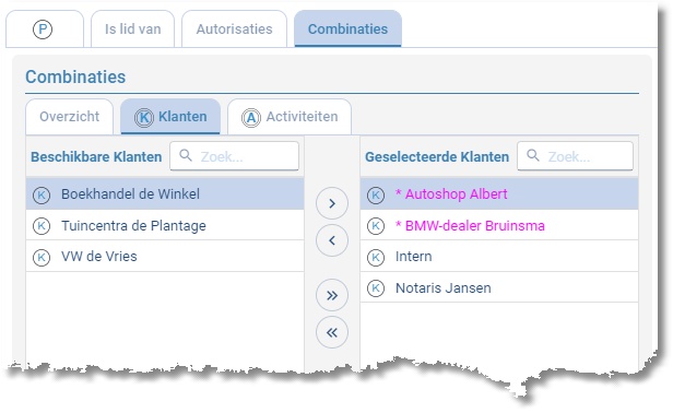 combinaties
